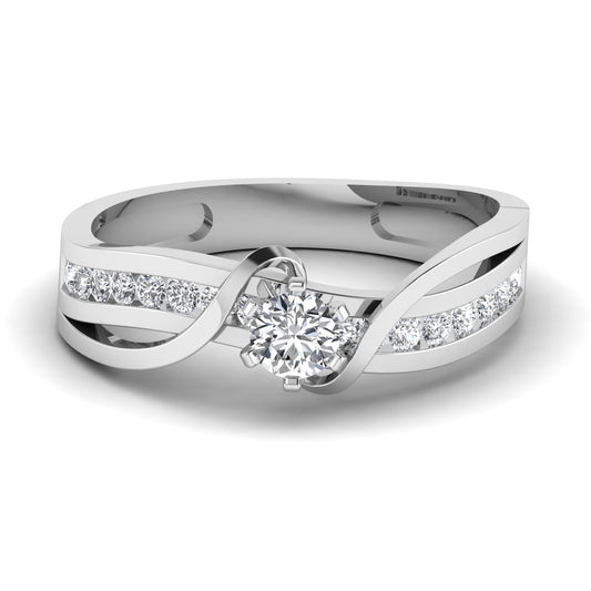 Moissanite 1CT Classic Silver Ring