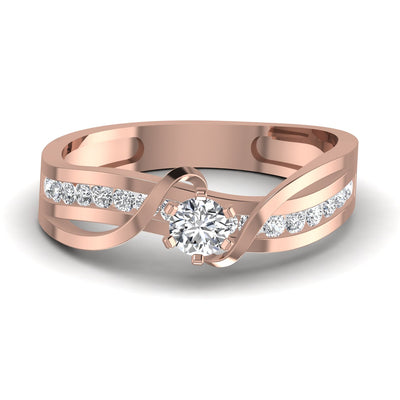 Solitaire Lab Diamond Gold Ring