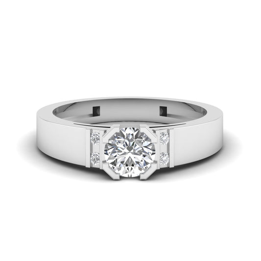 Solitaire 1CT Moissanite Ring