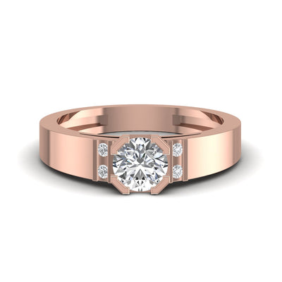 Comely Solitaire Diamond Gold Ring