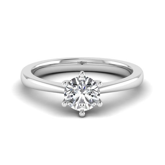 Silver 1CT Moissanite Silver Ring