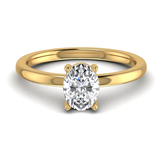 1.25CT Delicate Oval Diamond Solitaire Ring