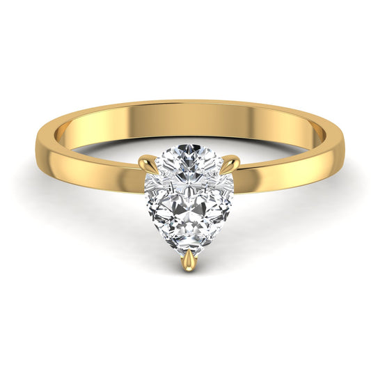 1.48CT Pear Lab Diamond Solitaire Ring