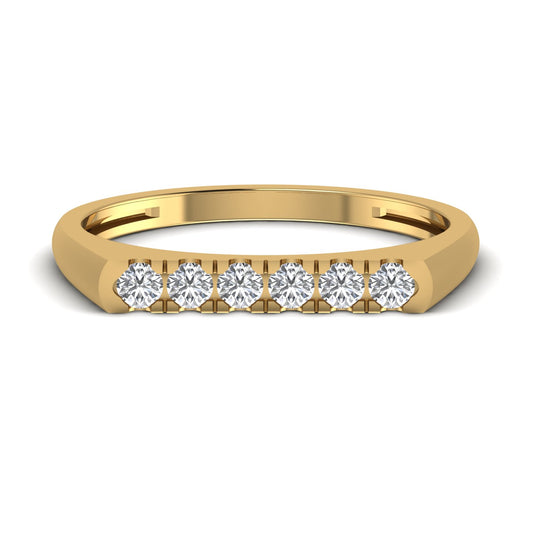 Simple 0.34CT Diamond Gold Ring