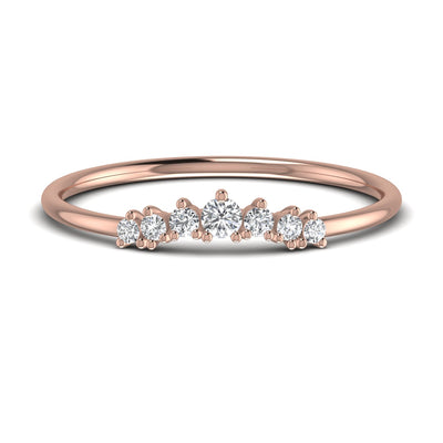 Sparkling Diamond Minimalist Ring