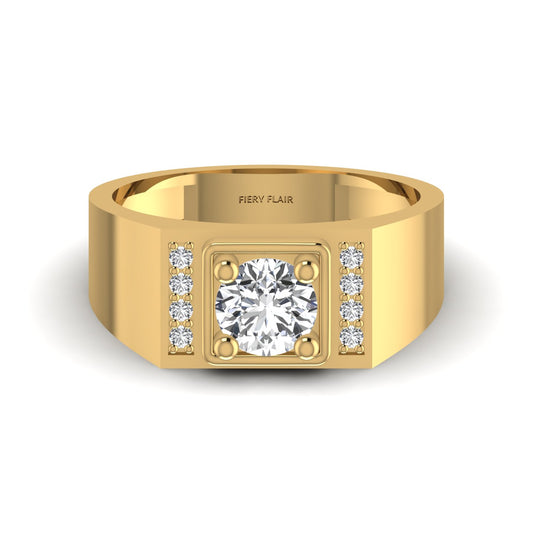 0.95CT Luxury Solitaire Men Diamond Ring