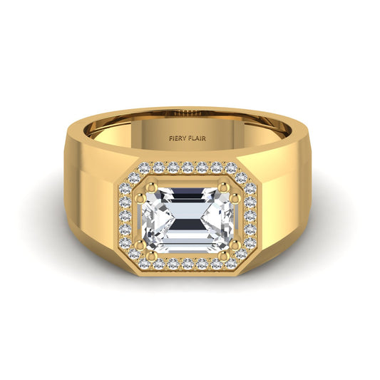 Lab Diamond Men's Ring