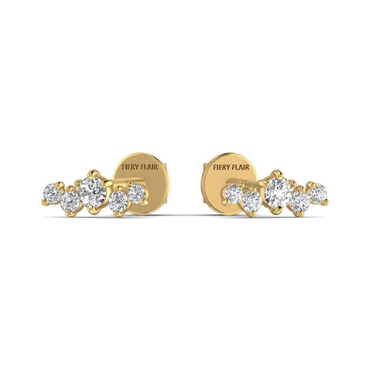 Minimalist Lab Diamond Stud Earring