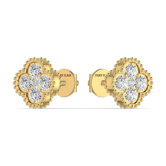 Traditional Design Diamond Stud Earring