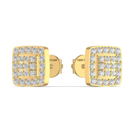 Quad 0.75CT Diamond Stud Earring