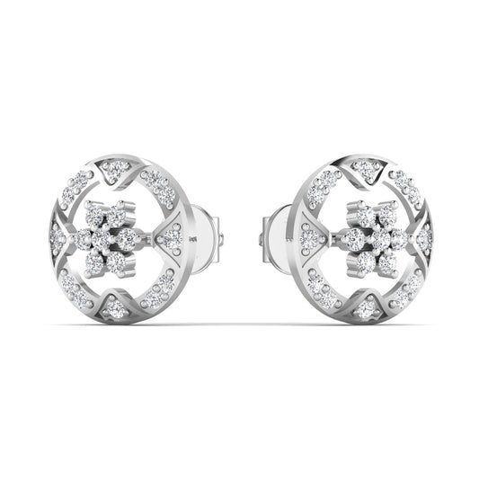 925 Silver Timeless Round Stud Earring