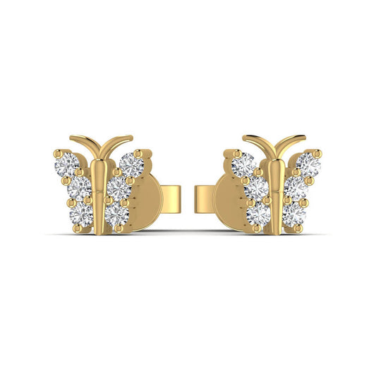 ButterFly Diamond Stud Earring