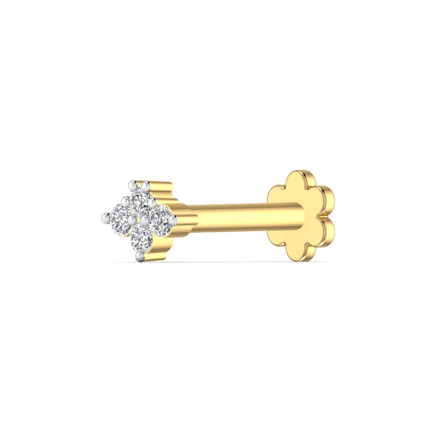 lab Diamond Nose Pin