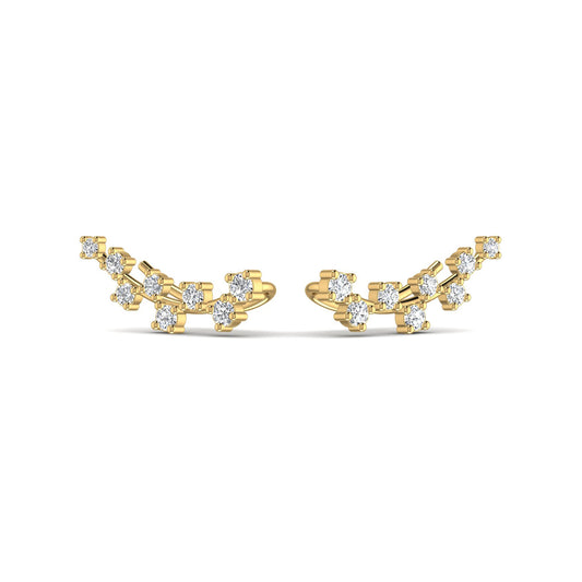 Dazzling Diamond Gold Stud Earring